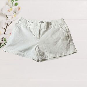 LOFT White Ann Taylor  Shorts with Relaxed Fit
